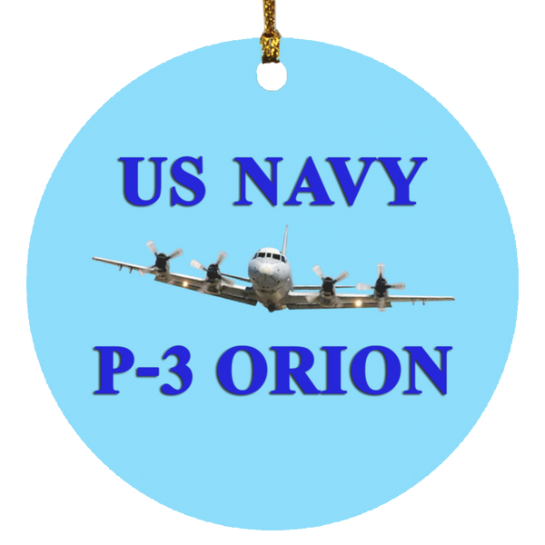 US Navy P-3 1 Ornament Ceramic - Circle