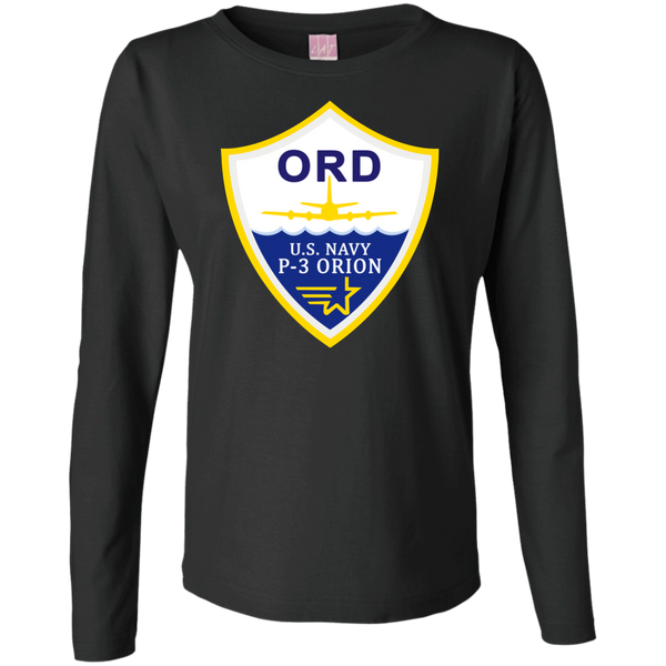 P-3 Orion 3 ORD Ladies' LS Cotton T-Shirt