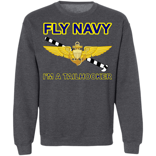 Fly Navy Tailhooker Crewneck Pullover Sweatshirt