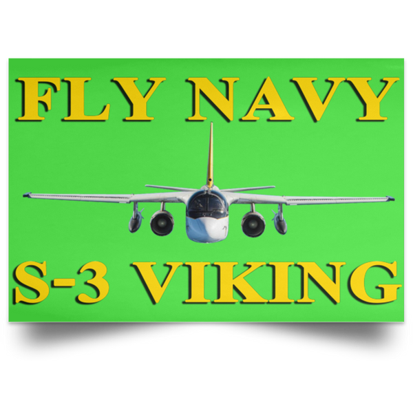 Fly Navy S-3 3 Poster – Landscape