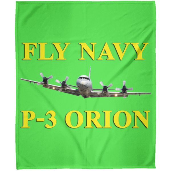 Fly Navy P-3 3 Blanket - Arctic Fleece Blanket 50x60