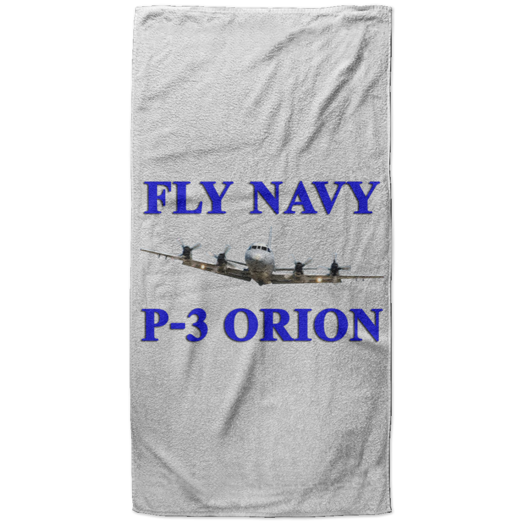 Fly Navy P-3 1 Beach Towel - 37x74