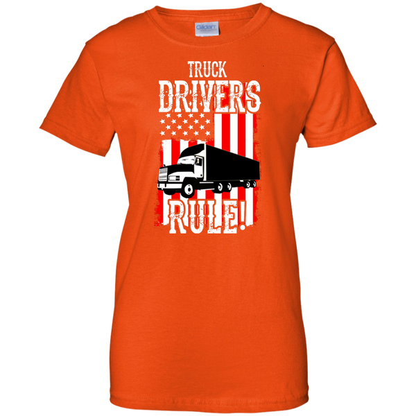 Truck Drivers Rule Ladies' Cotton T-Shirt