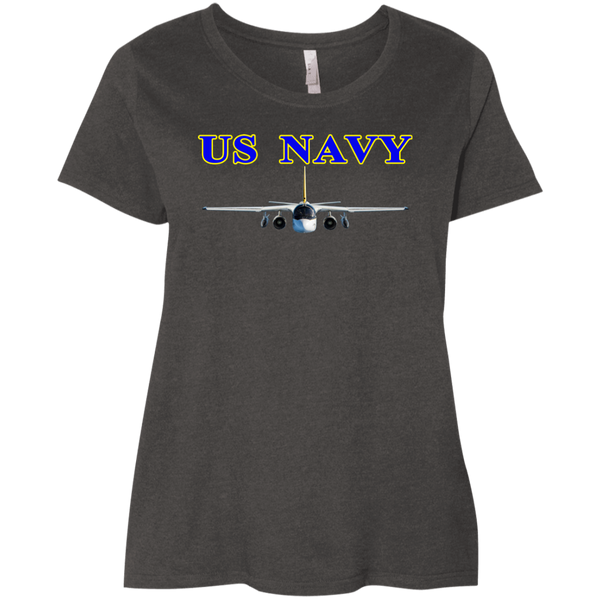 US Navy S-3 2 Ladies' Curvy T-Shirt