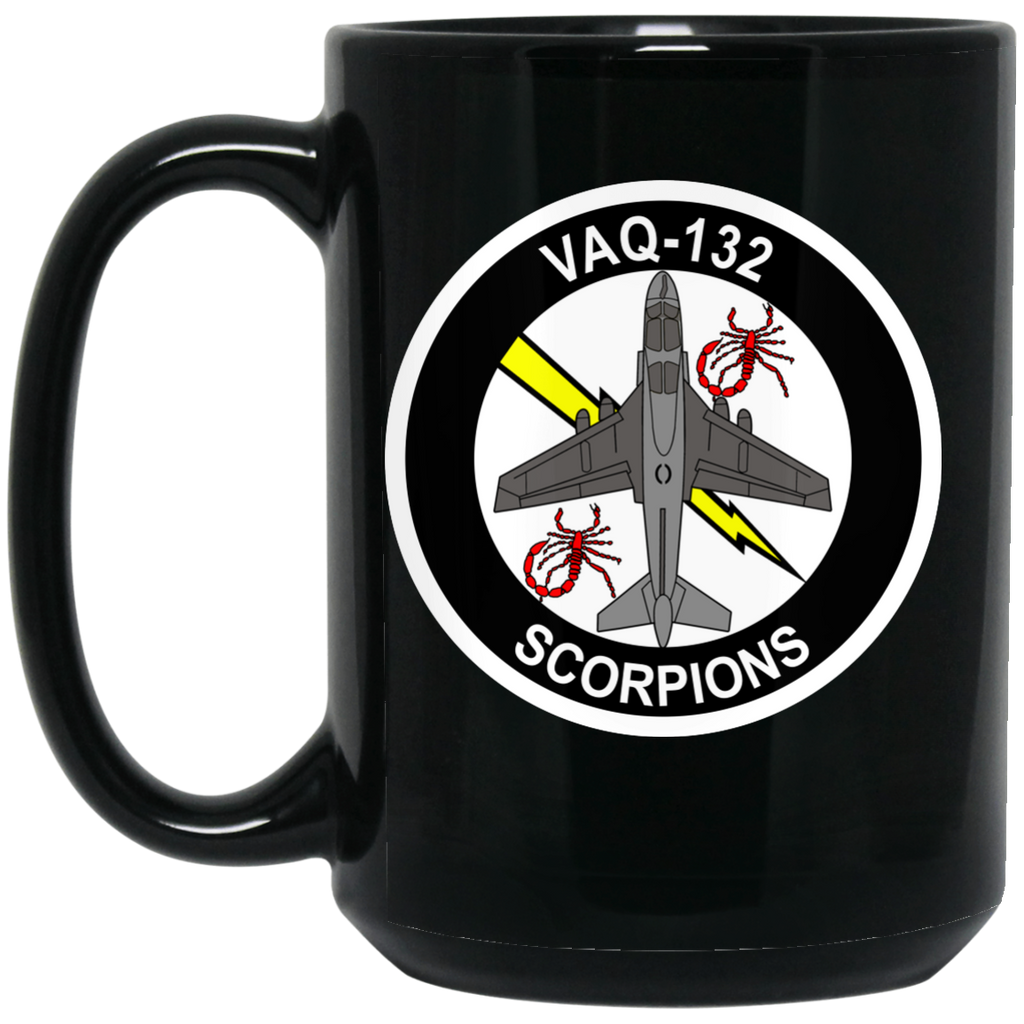 VAQ 132 9 Black Mug - 15oz