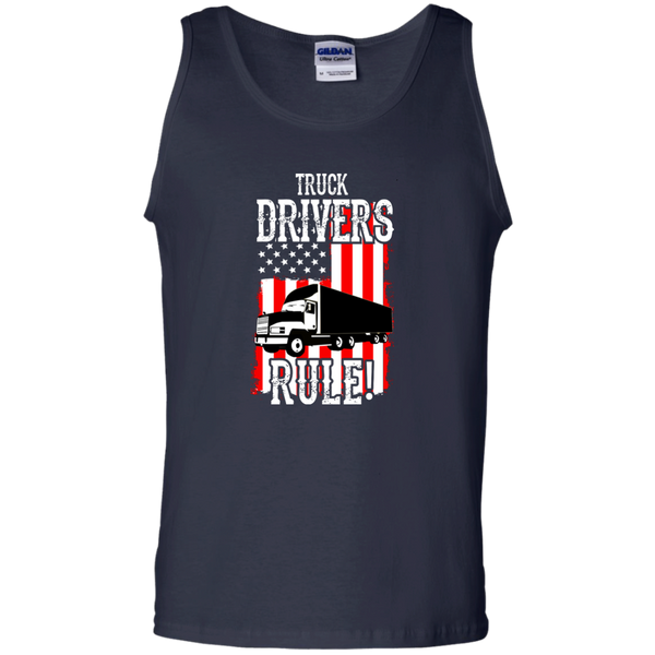Truck Drivers Rule Cotton Tank Top