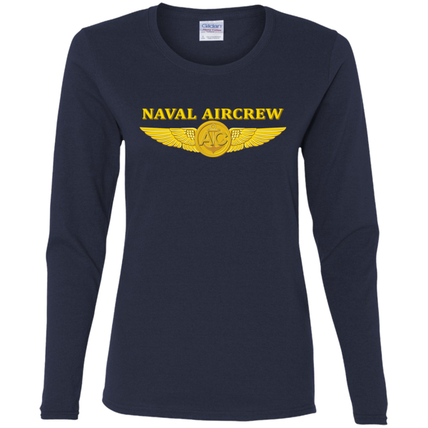 P-3C 2 Aircrew Ladies' Cotton LS T-Shirt