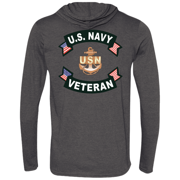 Navy Veteran 1b LS T-Shirt Hoodie