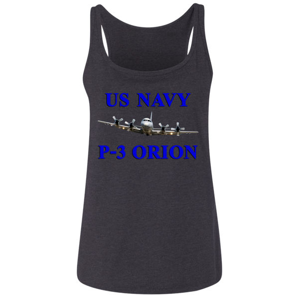 US Navy P-3 1 Ladies' Relaxed Jersey Tank