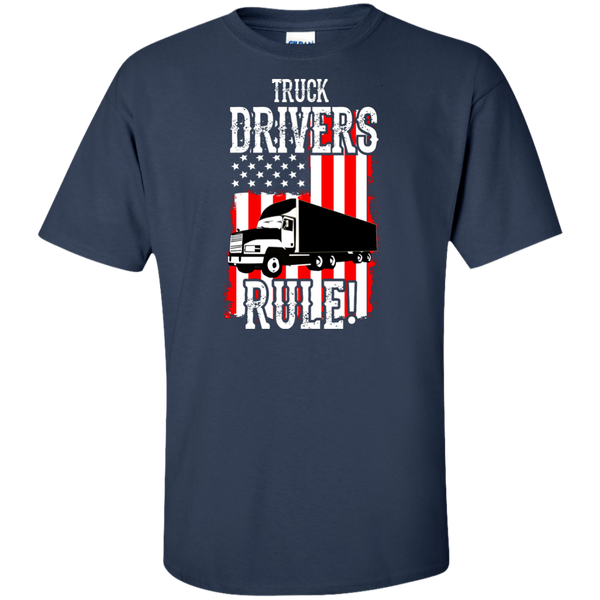 Truck Drivers Rule Tall Ultra Cotton T-Shirt