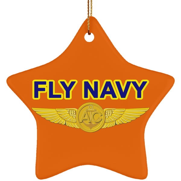 Fly Navy Aircrew Ornament - Star