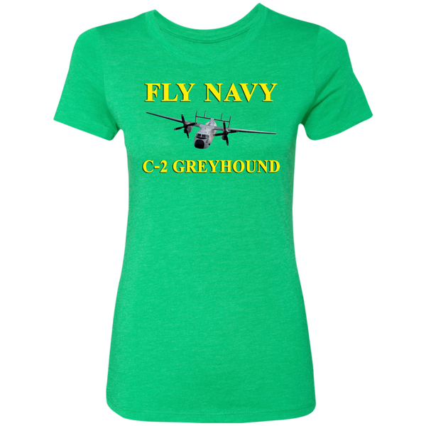 Fly Navy C-2 3 Ladies' Triblend T-Shirt