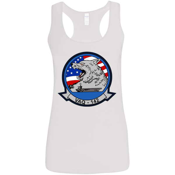 VAQ 142 3 Ladies' Softstyle Racerback Tank