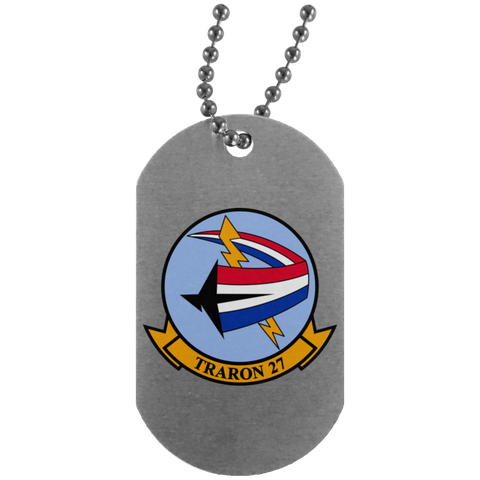 VT 27 1 Dog Tag - Silver