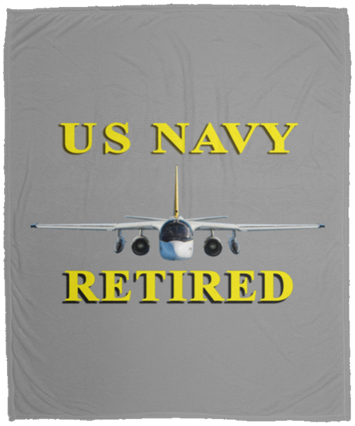 Navy Retired 2 Blanket - Cozy Plush Fleece Blanket - 50x60