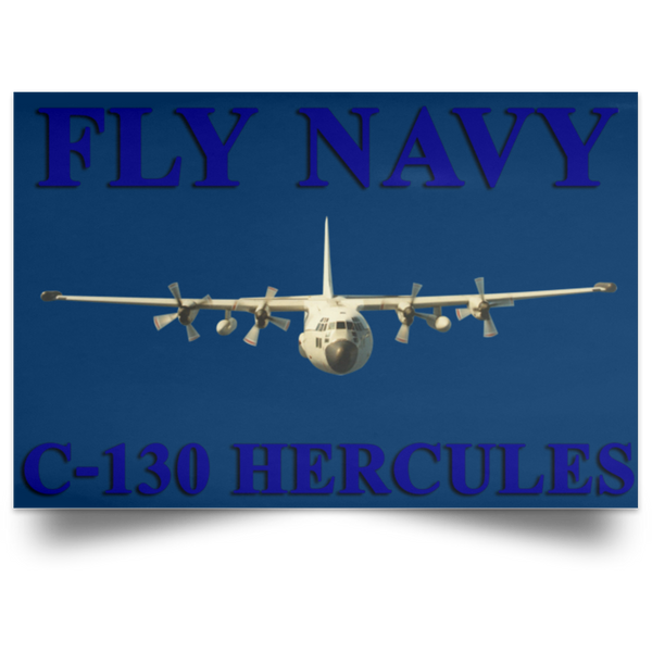 Fly Navy C-130 1 Poster - Landscape