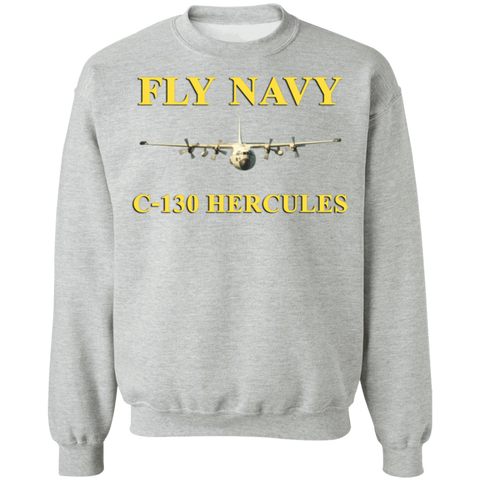 Fly Navy C-130 3 Crewneck Pullover Sweatshirt
