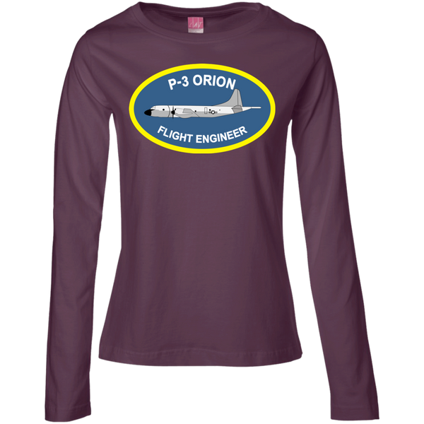 P-3 Orion 4 FE Ladies' LS Cotton T-Shirt