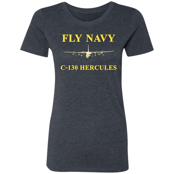 Fly Navy C-130 3 Ladies' Triblend T-Shirt