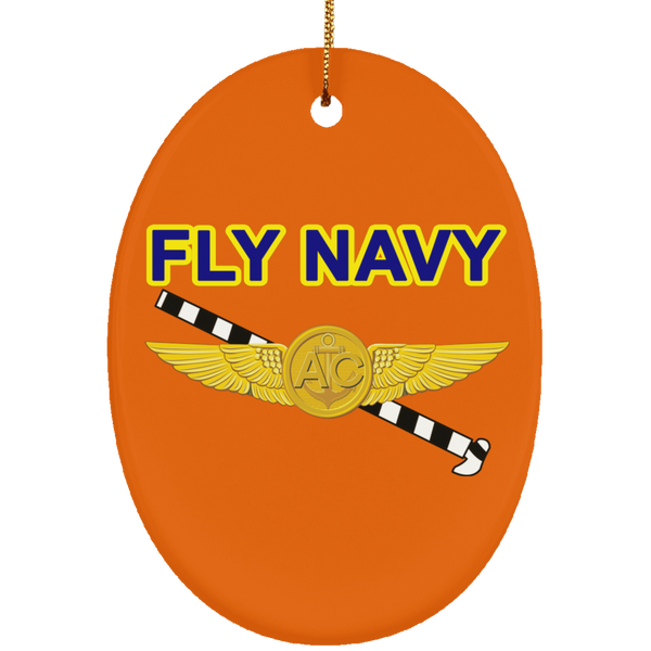 Fly Navy Tailhook 2 Ornament - Oval