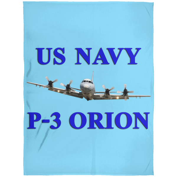 US Navy P-3 1 Blanket - Arctic Fleece Blanket 60x80