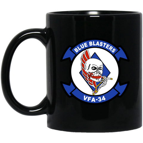 VFA 34 2 Black Mug - 11oz