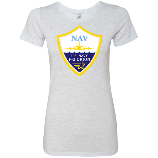 P-3 Orion 3 NAV Ladies' Triblend T-Shirt