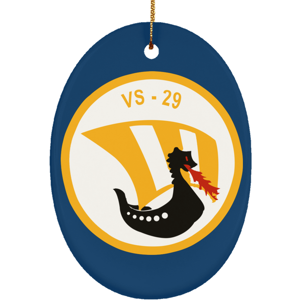 VS 29 2 Ornament Ceramic - Oval