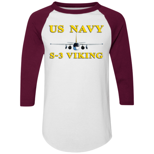 US Navy S-3 3 Colorblock Raglan Jersey