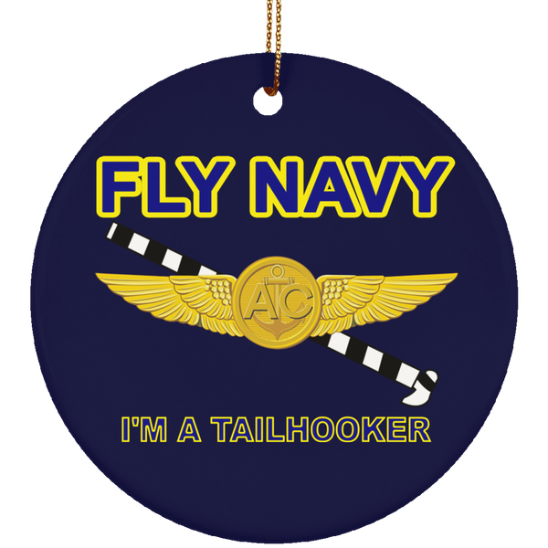 Fly Navy Tailhooker 2 Ornament - Circle