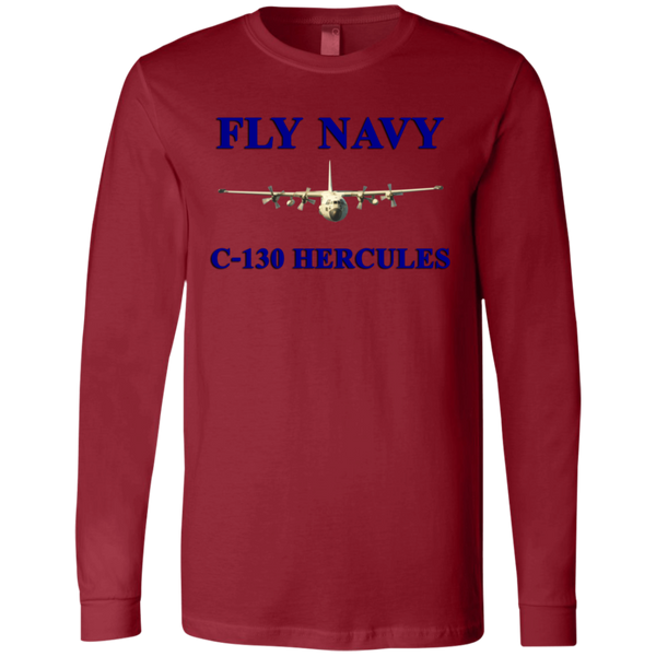 Fly Navy C-130 1 Jersey LS T-Shirt