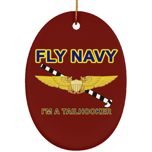 Fly Navy Tailhooker 3 Ornament - Oval