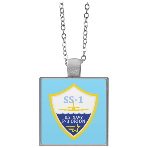 P-3 Orion 3 SS-1 Square Necklace