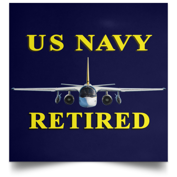 Navy Retired 2 Poster - Square