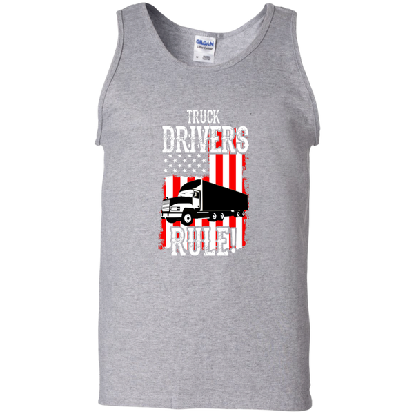 Truck Drivers Rule Cotton Tank Top