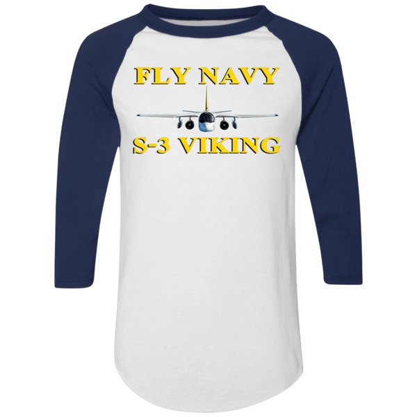 Fly Navy S-3 3 Colorblock Raglan Jersey