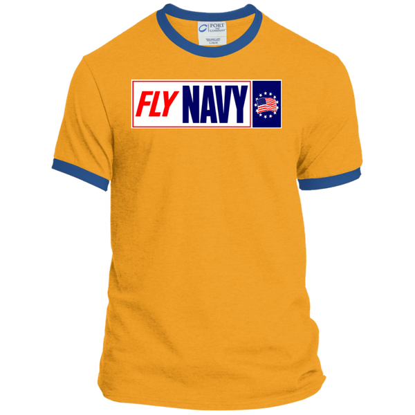 Fly Navy 1 Ringer Tee