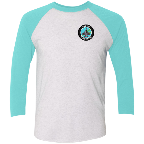 VAQ 135 5c Baseball Raglan T-Shirt