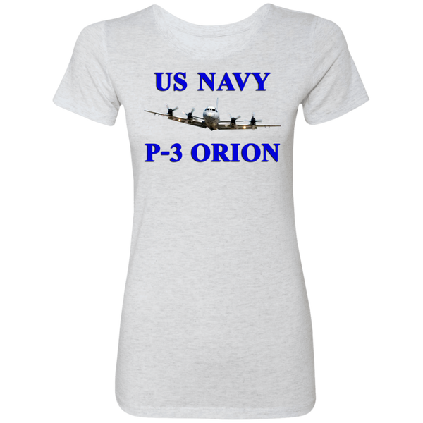 US Navy P-3 1 Ladies' Triblend T-Shirt