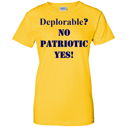 Deplorable Ladies Custom Cotton T-Shirt