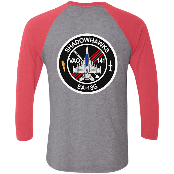 VAQ 141 6c Baseball Raglan T-Shirt