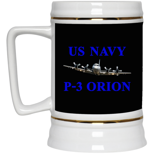 US Navy P-3 1 Beer Stein - 22oz