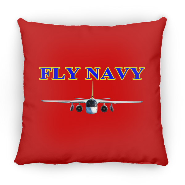 Fly Navy S-3 2 Pillow - Square - 14x14