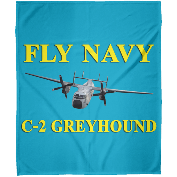 Fly Navy C-2 3 Blanket - Arctic Fleece Blanket 50x60