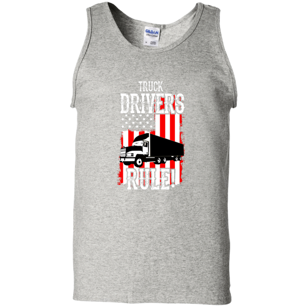 Truck Drivers Rule Cotton Tank Top