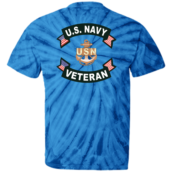 Navy Veteran 1b Cotton Tie Dye T-Shirt