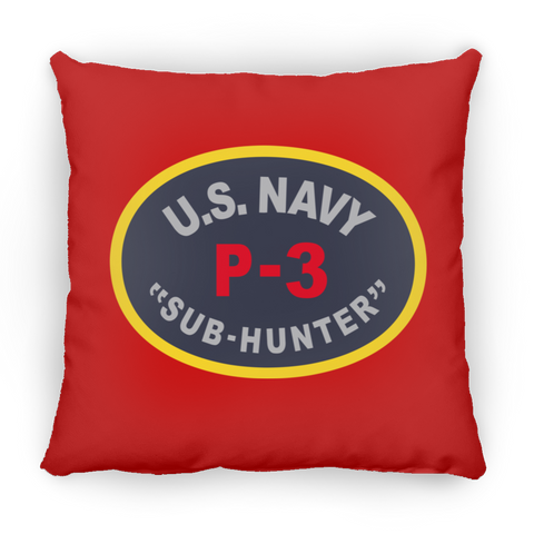 P-3 Sub Hunter Pillow - Square - 16x16
