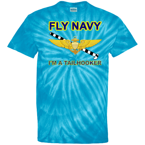 Fly Navy Tailhooker Cotton Tie Dye T-Shirt