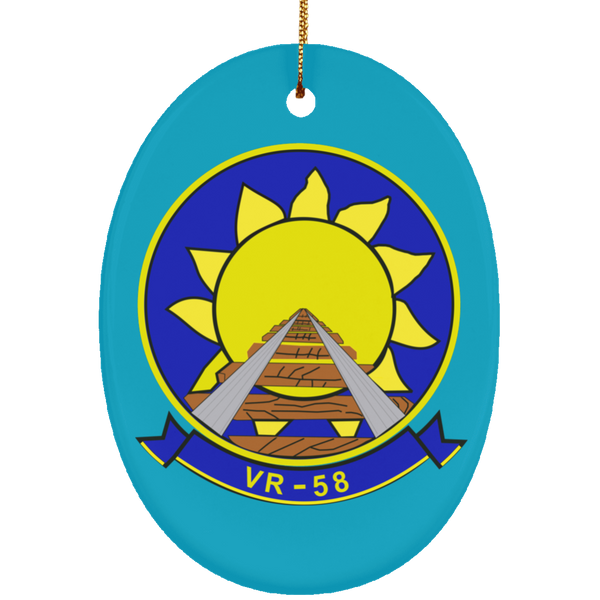 VR 58 2 Ornament Ceramic - Oval