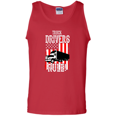 Truck Drivers Rule Cotton Tank Top